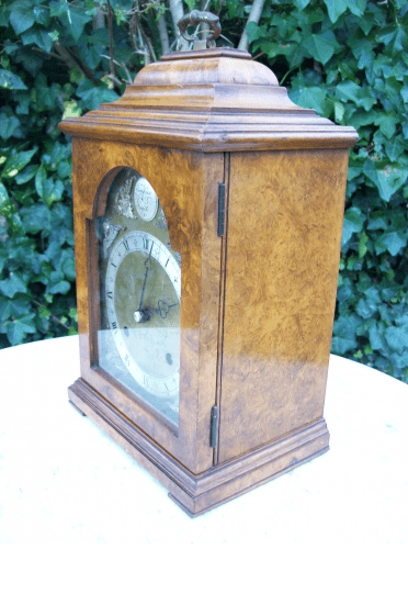 Burr Walnut Bracket Clock -SOLD-