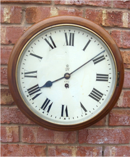 8 Day Fusee Wall Clock -SOLD-