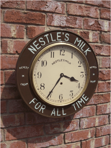 Nestle's 8 Day Wall Clock