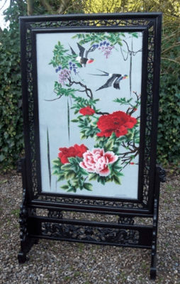  Chinese Silk Screen -SOLD-