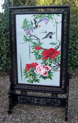  Chinese Silk Screen -SOLD-