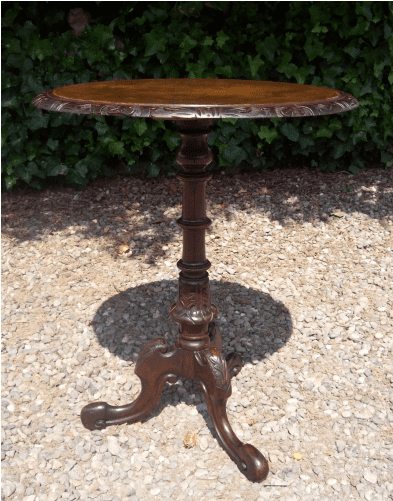 Walnut Tripod Table