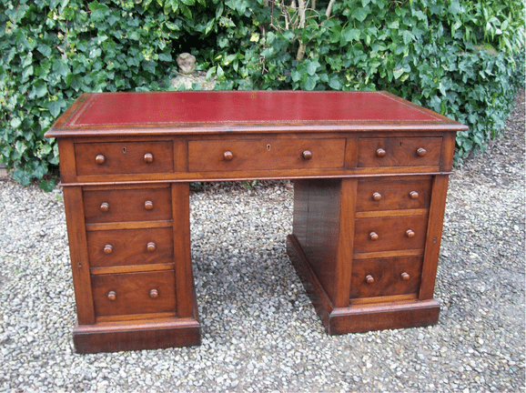 A Mahogany Pedestal Desk