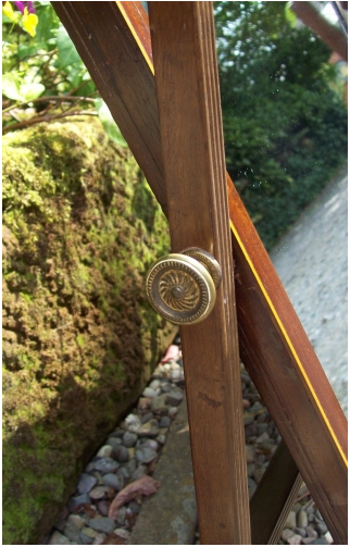 Mahogany Swing Mirror