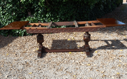 A Ten Seat Oak Extending Refectory Table