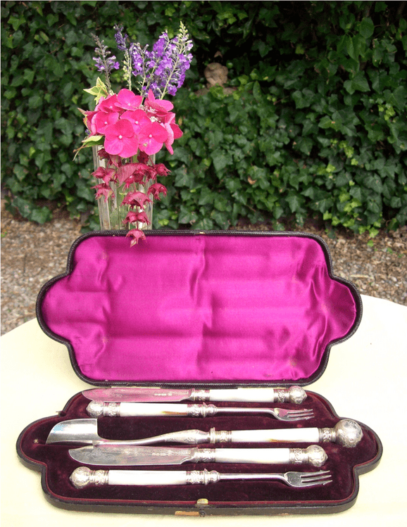 Mother of Pearl Knife & Fork Set