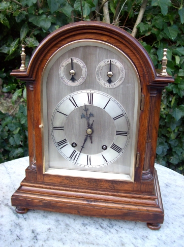 Oak 8 Day Bracket Clock
