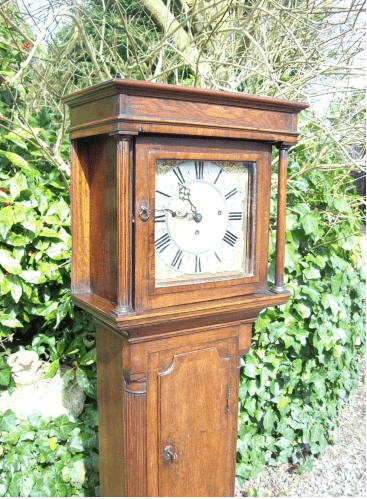 8 Day Oak Grandmother Clock