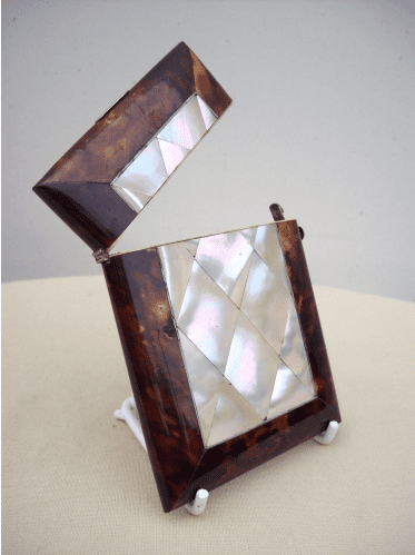A Victorian Tortoiseshell Card Case
