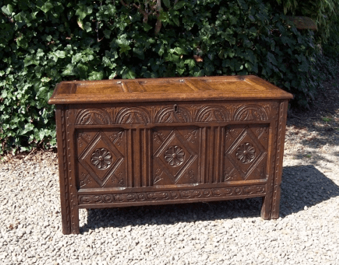  Early 1800's Oak Coffer/Chest