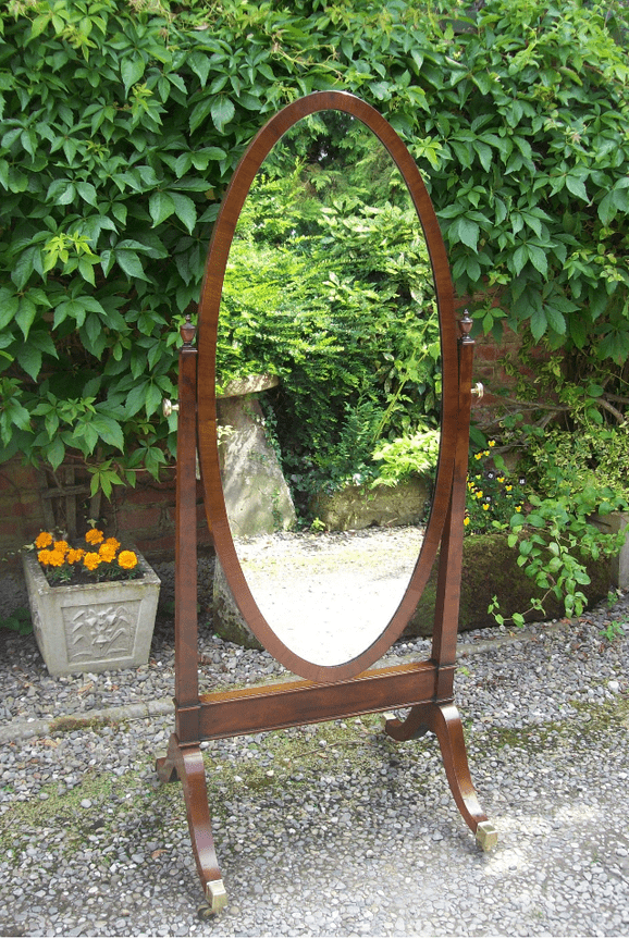 Mahogany Cheval Mirror