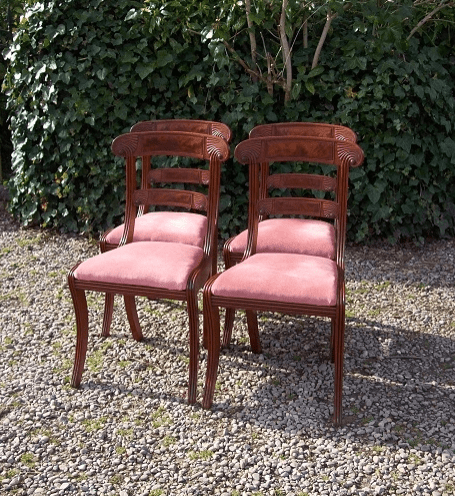A Set of 4 Regency Mahogany Chairs