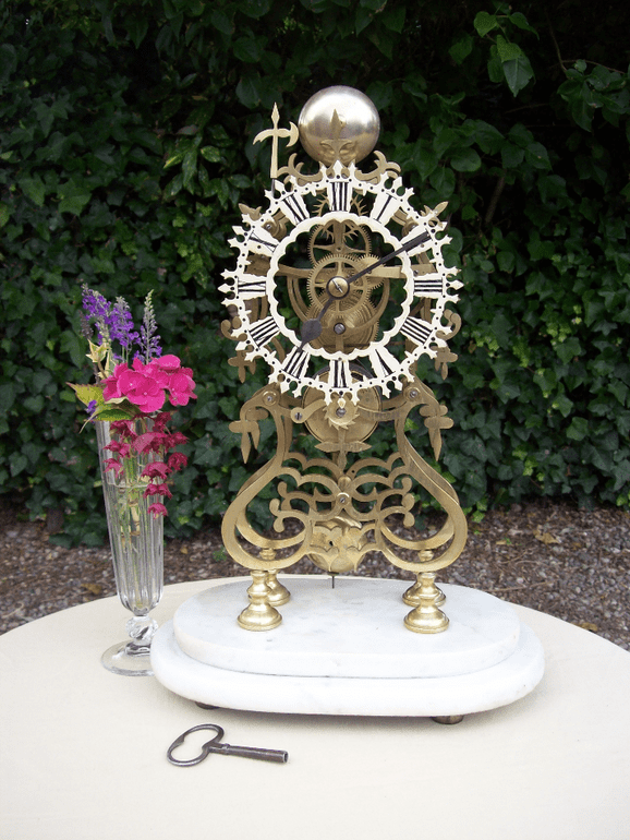 An 8 Day Skeleton Clock