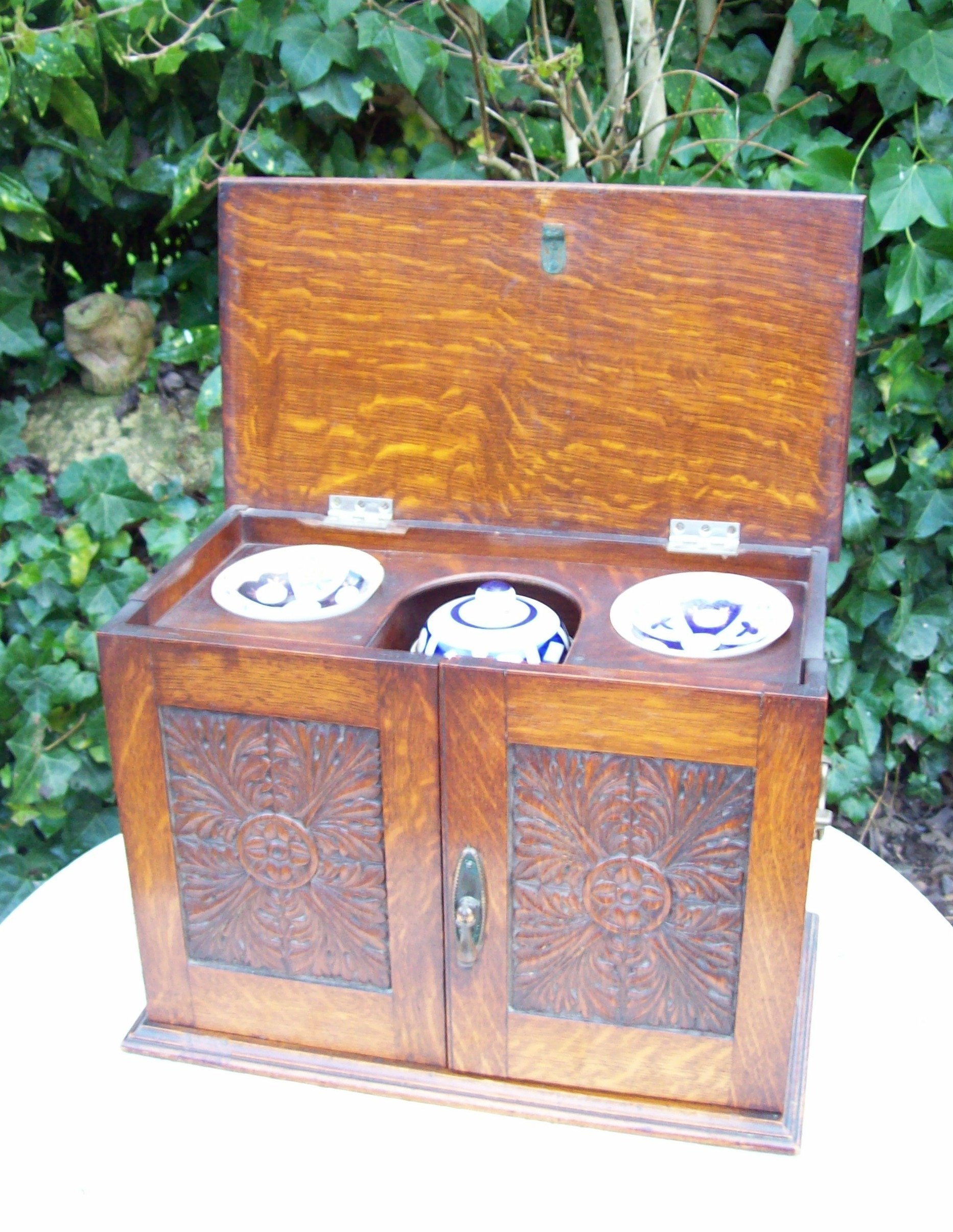 Oak Smoker's Cabinet