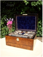 A 19th Century Walnut Vanity Box