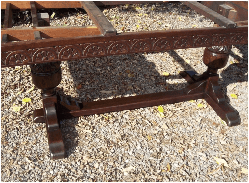 A Ten Seat Oak Extending Refectory Table