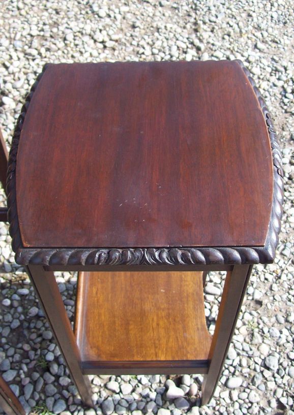 A Nest of Three Mahogany Tables