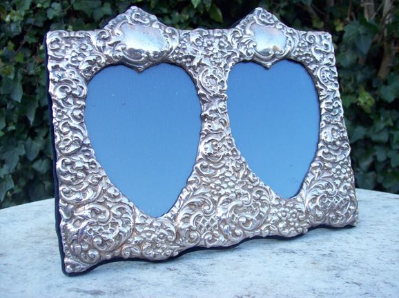 Silver Double Photo Frame (London 2001)