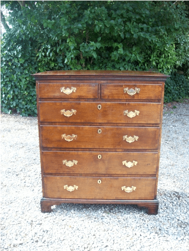 Oak & Mahogany Chest -SOLD-