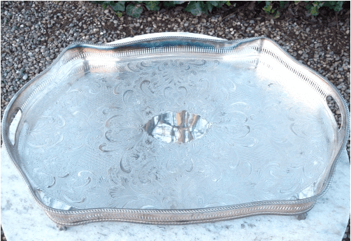 Silver Plated Gallery Tray -SOLD-